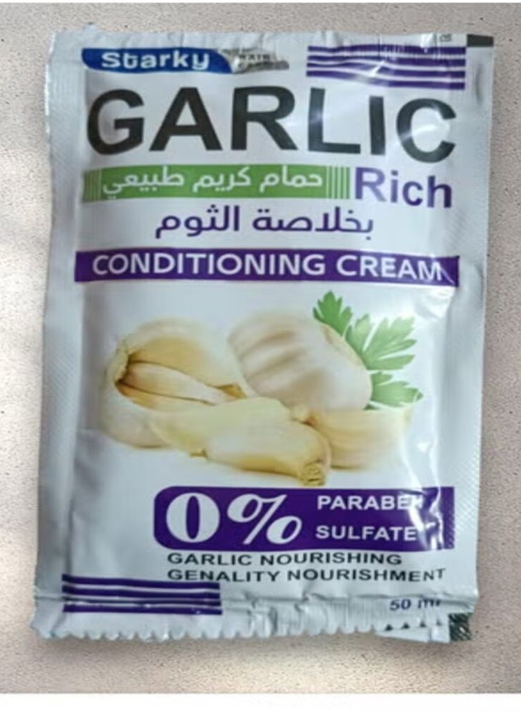 Starky - "Garlic Extract Hair Cream Bath – Strengthening Treatment for Hair, 50ml" - Image 1