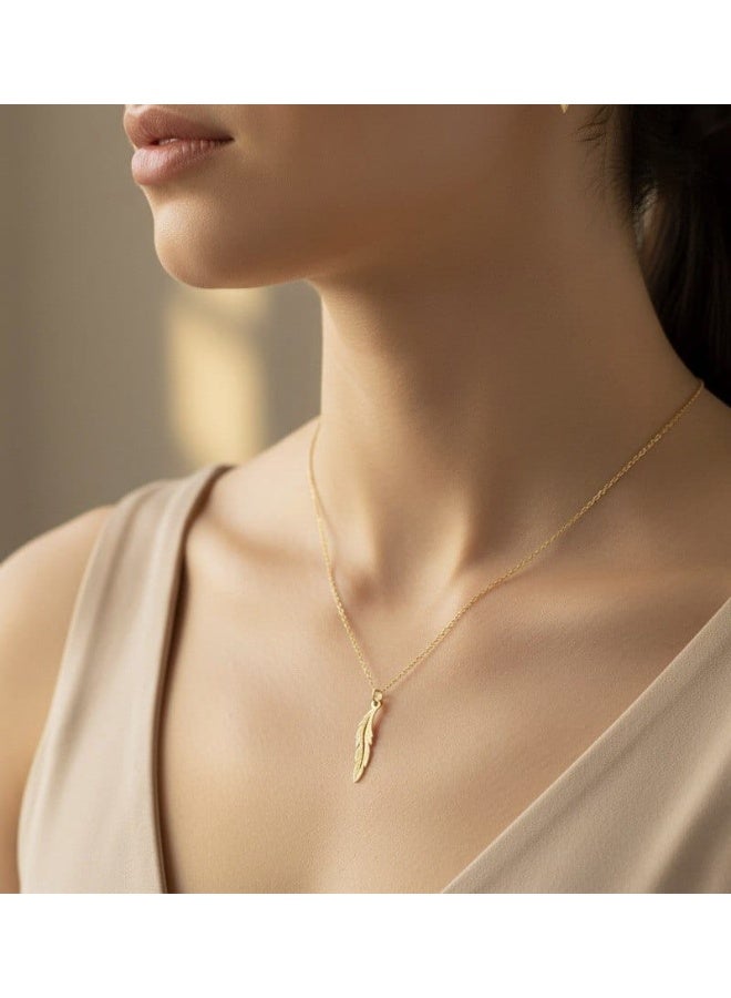 Ruby Art Gold 18K Pure Gold Necklace for girl -0.88 Gram - Image 2