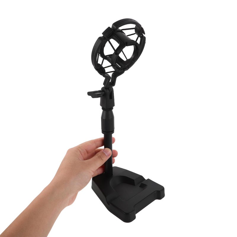 Adjustable Tabletop Mic Stand With 45mm Shock Mount And 360 Degree Rotating Clip For Podcast Studio - Image 5