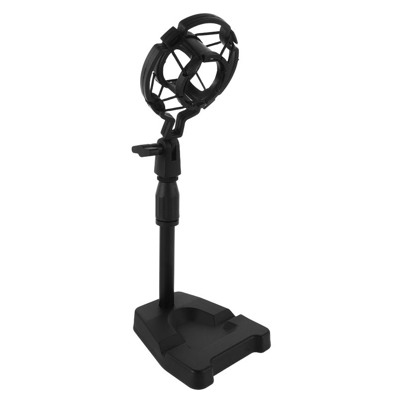 Adjustable Tabletop Mic Stand With 45mm Shock Mount And 360 Degree Rotating Clip For Podcast Studio - Image 2