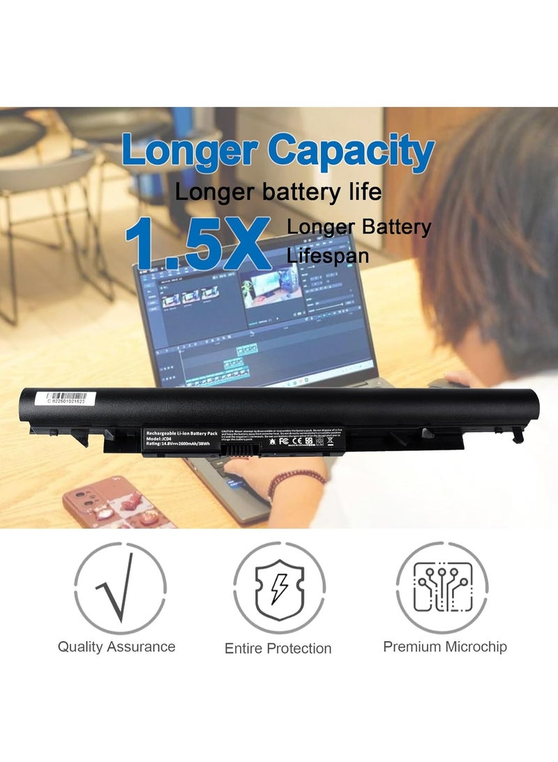 Terabyte Replacement Battery for JC04/JC03 Black, Compatible with Pavilion 14BW, 14BS, 15BW, 15BS, 15Q, 15R Black - Image 2
