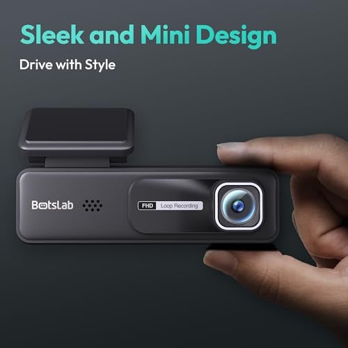 Botslab Car Dash Camera HK30 Pro Sleek and Mini Design Dash Cam 3MP 1296p 2K Resolution, 140° Wide Viewing Angle, Emergency Recording Locked, WiFi, App Support, Easy DIY Setup - Image 3