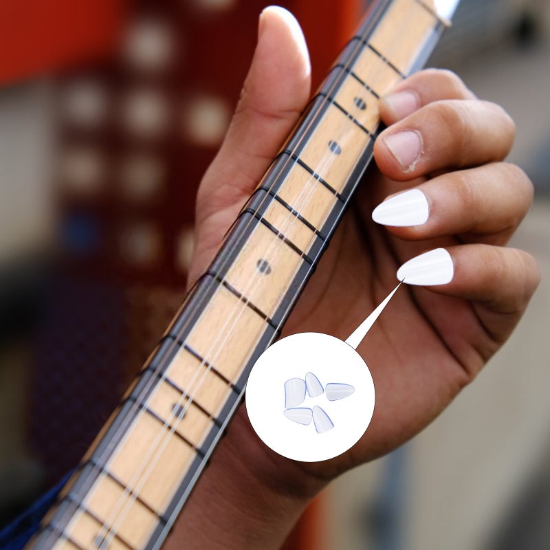 🎸 حماية أصابع لأداء آلة البيبا والجو زن والعود لون أزرق سماوي - Image 2