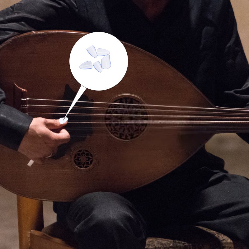 🎸 حماية أصابع لأداء آلة البيبا والجو زن والعود لون أزرق سماوي - Image 4