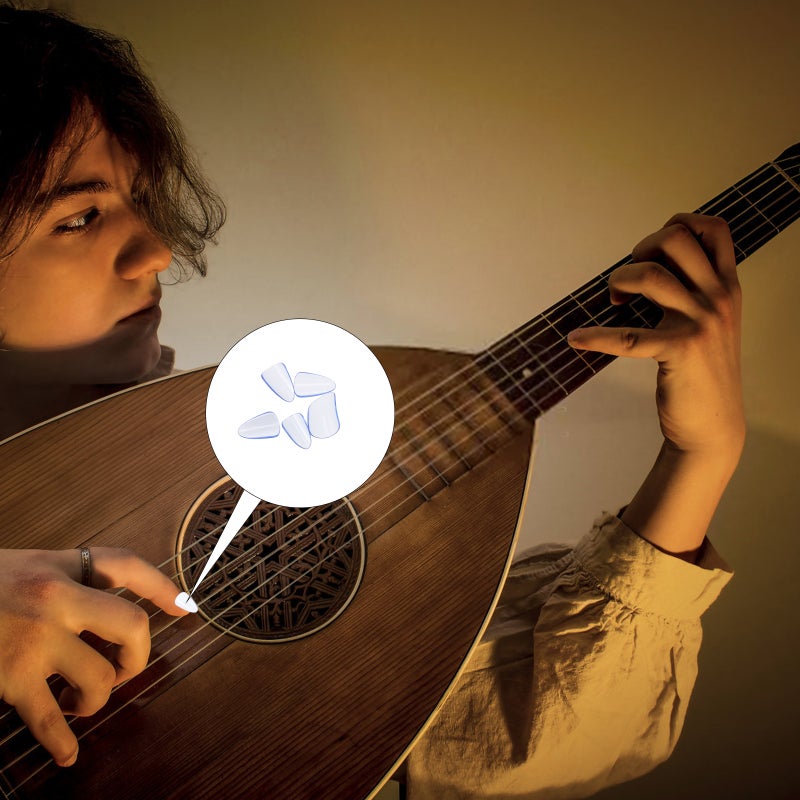 🎸 حماية أصابع لأداء آلة البيبا والجو زن والعود لون أزرق سماوي - Image 5