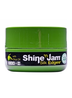 Ampro AmPro Shine-n-Jam Edges - Excellent for Taming Fringe, Ponytails, and Updos - Provides Firm Hold with Non-Greasy Shine - Moisturizes and Smoothes Hair with Silk Proteins - 2.25 oz 