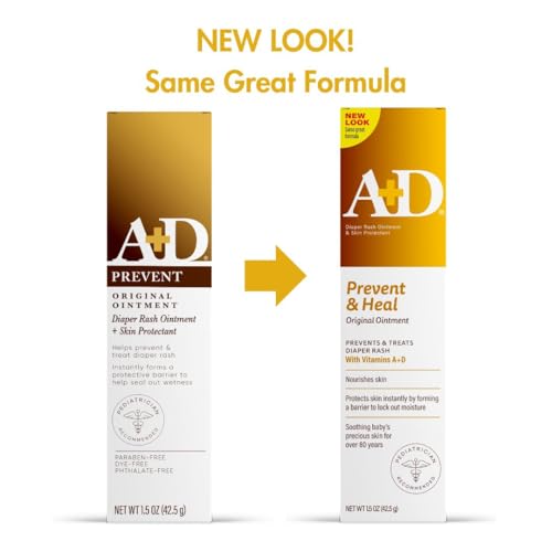 A + D A+D Original Diaper Rash Ointment, Baby Skin Protectant with Lanolin and Petrolatum, Seals Out Wetness, Helps Prevent Diaper Rash, 1.5 Ounce Tube, Packaging May Vary - Image 3