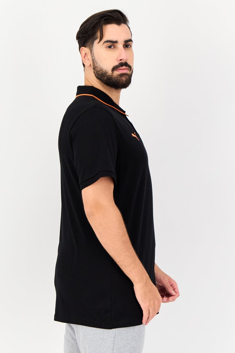PUMA قميص بولو خارجي بأكمام قصيرة للرجال من بومة × أورانغوتان، أسود - Image 2