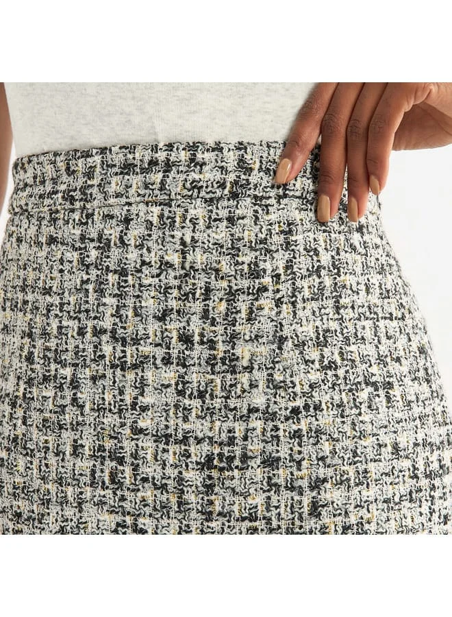 Splash FAV Textured Mini Skirt
