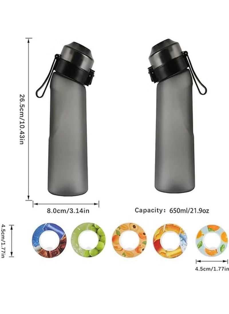 Gonice - Sports Air Water Bottle with Flavor Pods,21.9 Oz/650ml Fruit Fragrance Water Bottle,Scent Water Cup,Sports Water Cup Suitable for Outdoor Sports - Image 1