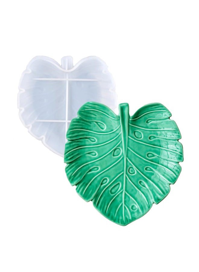 Wehous Leaf Silicone Molds for Resin Tropical Leaves Resin Tray Mold for Epoxy Casting Concrete Jewelry Candle Holder Storage Container Silicone Resin Mold for Art Craft Gift Home Decor - Image 1