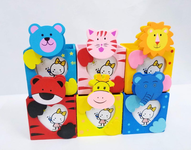 GOLD LEAF Pen Stand with Photo Frame for Kids Attractive Designer Product Return Gift Birthday Gifts (Set of 6) - Image 1