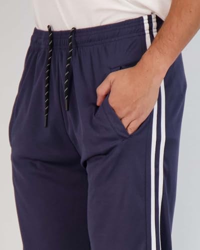 REALESSENTIALS Real Essentials 3 Pack: Men's Mesh Athletic Gym Workout Lounge Open Bottom Sweatpants with Pockets (Available in Big & Tall)- Set 5 L - Image 4