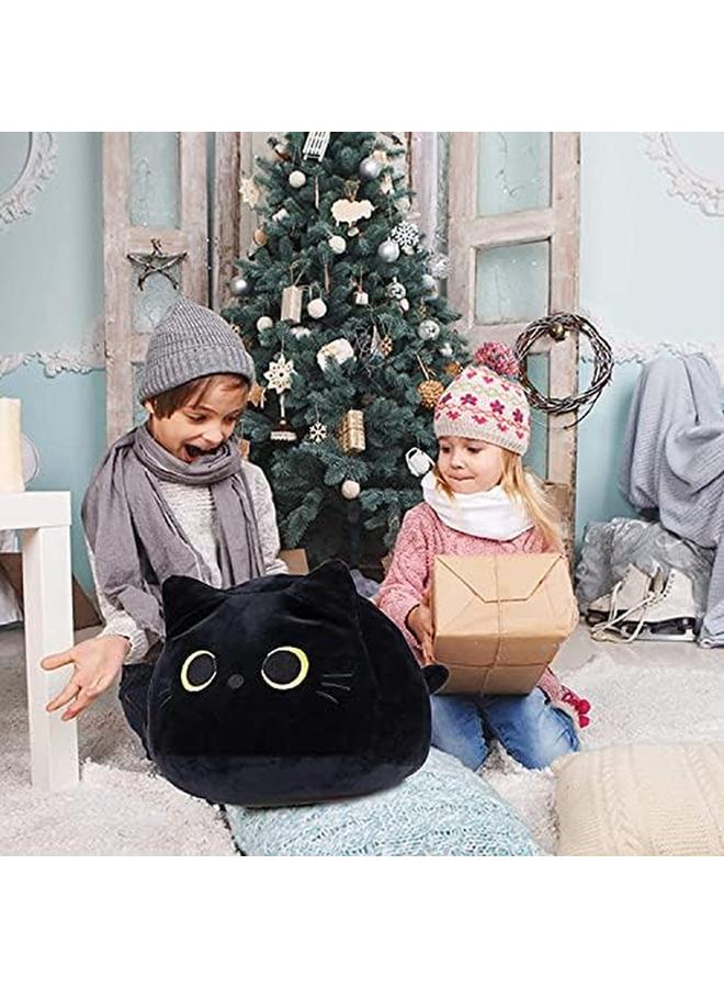 KASTWAVE Plush Toy 3D Black Cat Plush Toy Pillow Cute Animal Cat Shaped Stuffed Pillow Cushion Great Gifts Gifted For Birthday Valentine'S Day Give Girlfriend And Children Black 15.7" - Image 4