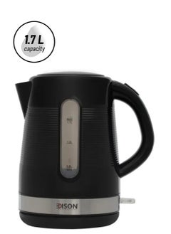 اديسون غلاية ماء كهربائية أسود 1.7لتر 2200واط  - Image 1