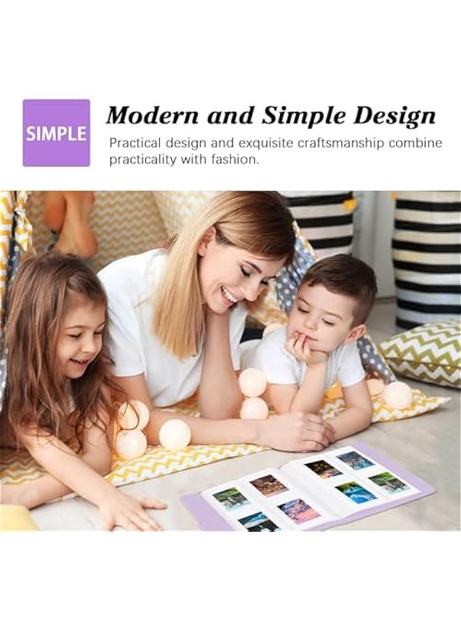 KHAJUL 256-Pocket Photo Album for Fujifilm Instax Mini, Durable for Polaroid 2x3” Zink Pictures, Compatible with Instax Mini 11, 12, 9, 90, 70, 40, 8 Cameras (Purple)  - Image 3