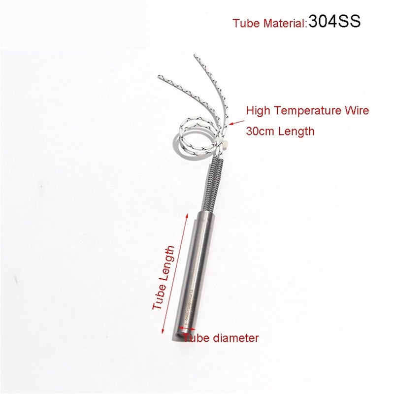 110V/220V Tubular Shaped Heating Element 16x50-150mm 304SS Straight Heater Rod for Injection Molding Machine 3pcs - Image 2