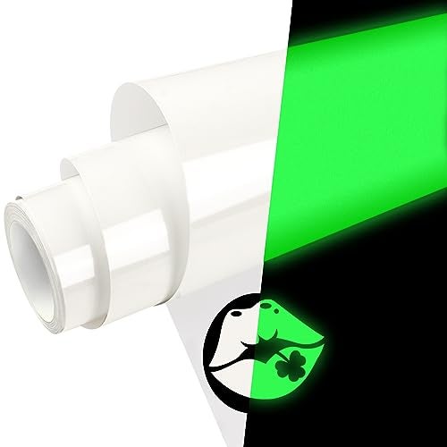 WRAPXPERT White Glow in the Dark VinylGlow in the Dark Permanent Adhesive Vinyl Roll for WrapStickersDecalLettering12 x5ft - Image 1