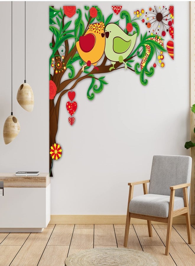 CVANU Beautiful Design Printed PVC Vinyl Wall Sticker for Decoration, Multicolour Size (70cmx70cm) Design O - Image 1