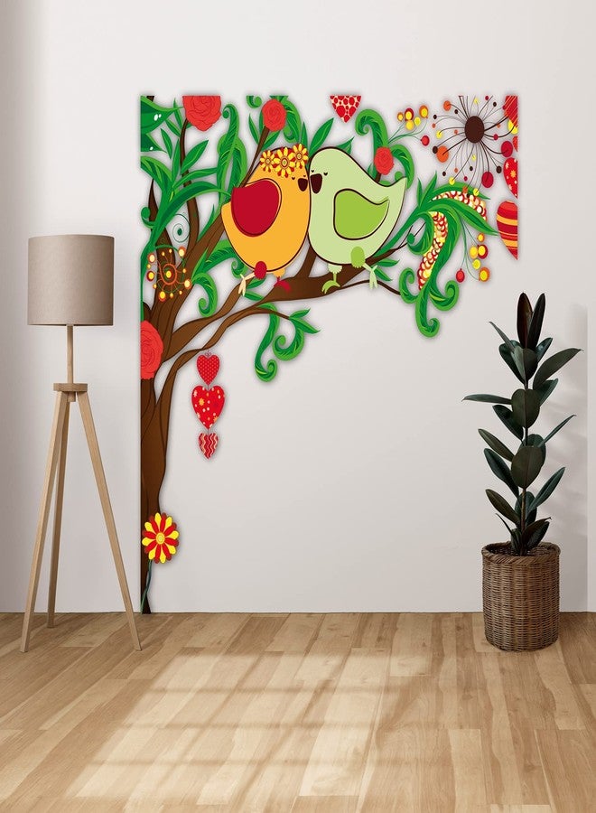 CVANU Beautiful Design Printed PVC Vinyl Wall Sticker for Decoration, Multicolour Size (70cmx70cm) Design O - Image 4
