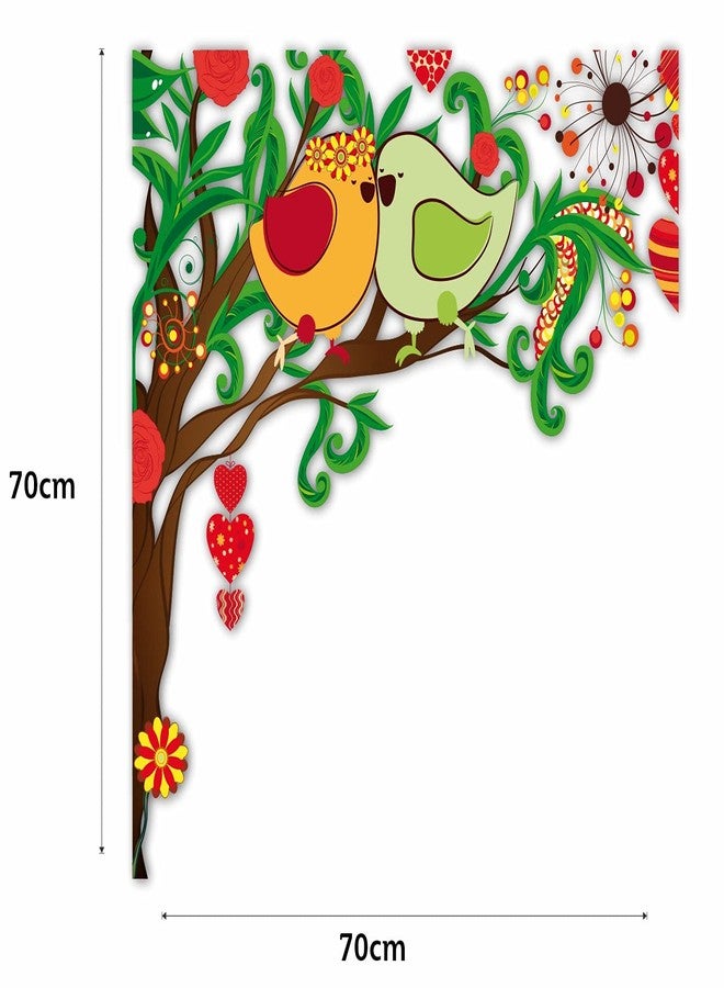 CVANU Beautiful Design Printed PVC Vinyl Wall Sticker for Decoration, Multicolour Size (70cmx70cm) Design O - Image 5