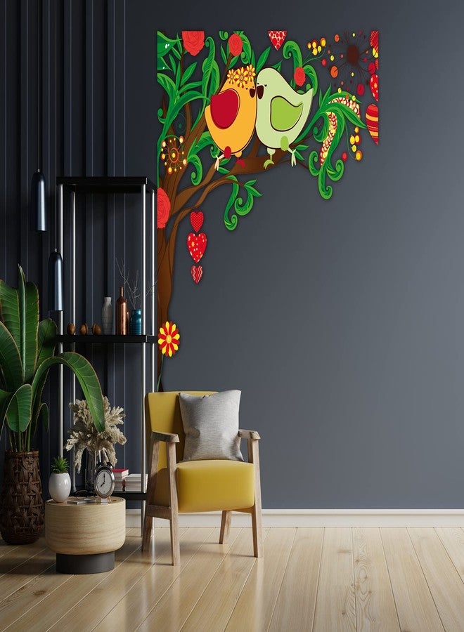 CVANU Beautiful Design Printed PVC Vinyl Wall Sticker for Decoration, Multicolour Size (70cmx70cm) Design O - Image 2