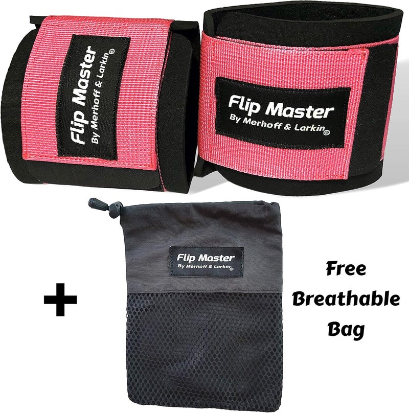 Merhoff Larkin Flip Master Ankle Straps Tumbling Trainer | Gymnastics & Cheerleading Equipment For Back Flip/Tuck & Handspring Form | Adjustable Bands for Girls, Boys & Adults | For Cheer, Dance & Gymnastic Practice - Image 2