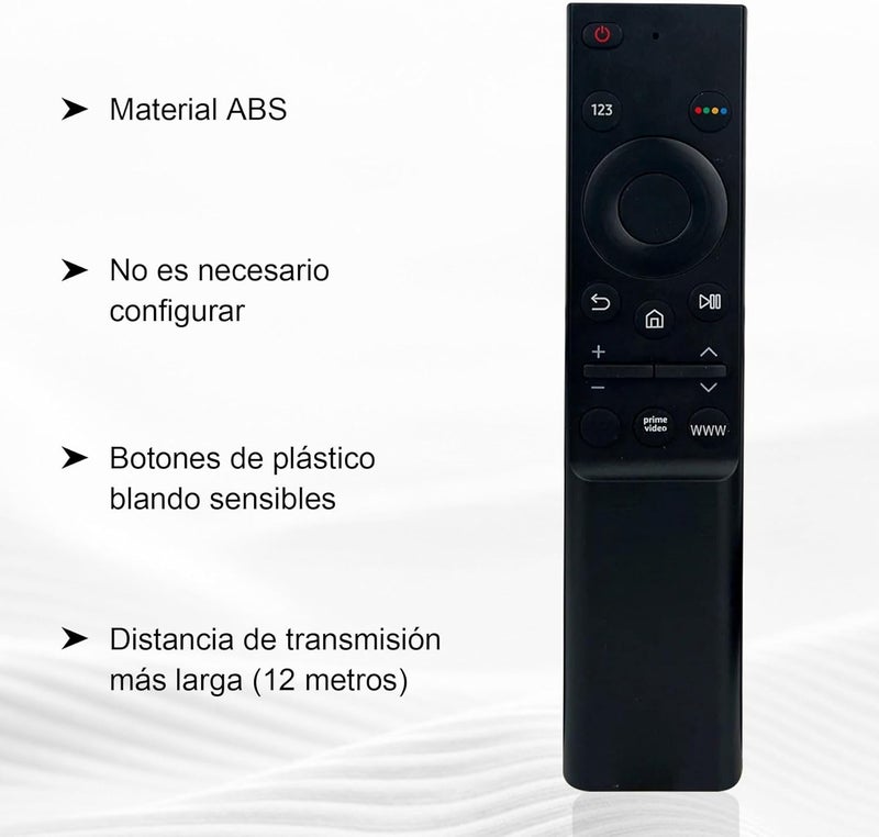 SlaBao جهاز تحكم عن بعد متوافق مع أجهزة تلفاز سامسونج AU7000 4K UHD الذكية من طراز 2021 (رقم الموديل: BN59-01358D)، وهو جهاز تحكم بديل لأجهزة تلفاز سامسونج UE43AU7100U، UE43AU7500U، UE50AU7100U، QN85Q70AAGXZS، UE65AU7. - Image 4