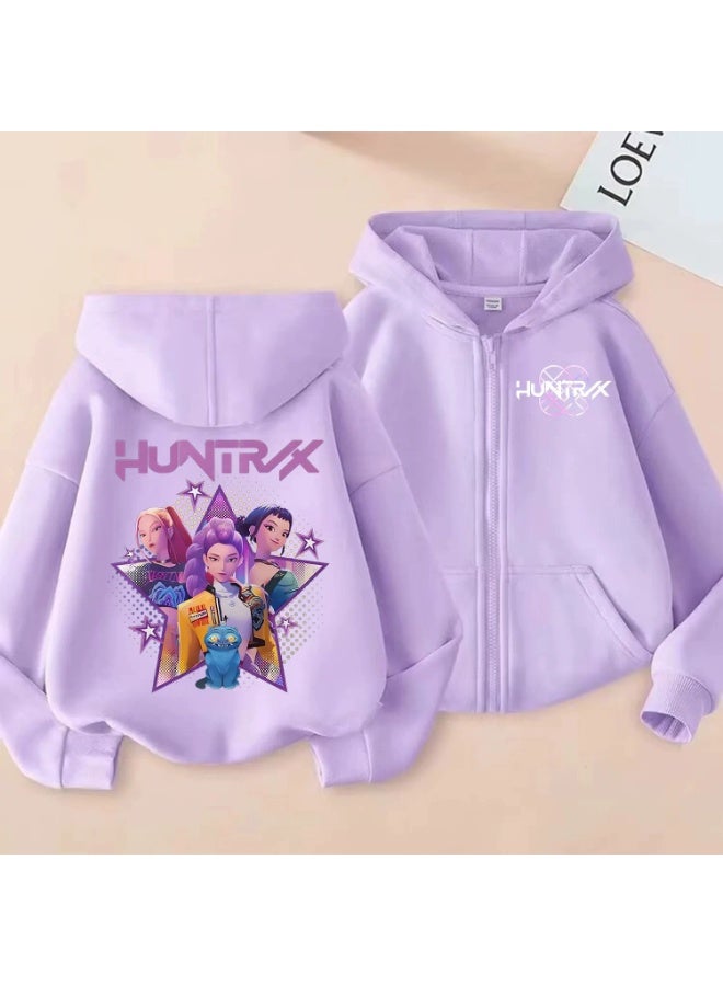 general K-POP: Demon Hunting Girl Group Printed Hoodie suitable for daily outings or styling making fans unable to put it down - Image 1