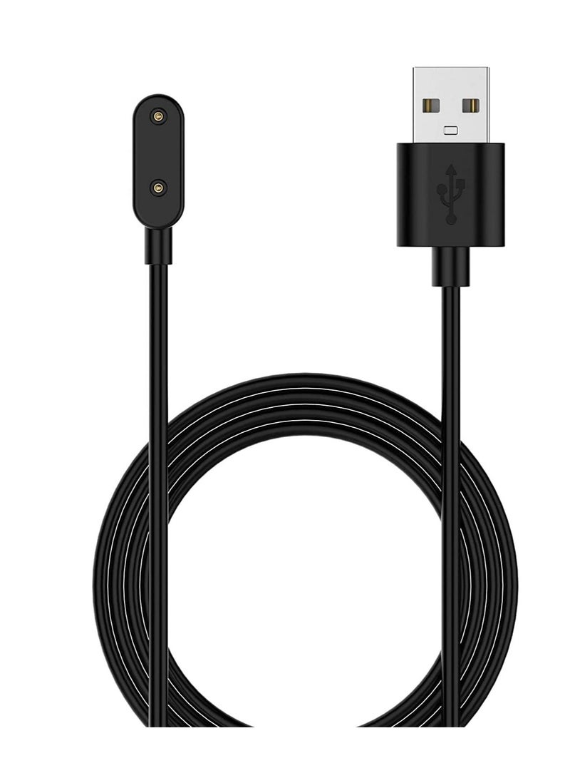 Magnetic USB Smart Watch Charger Adapter with Charging Cable (1m) for Huawei Watch Fit/Honor ES  Black)