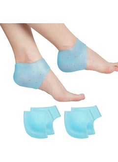 Heel Cups for Heel Pain Heel Protectors 2 Pairs Plantar Fasciitis Relief and Heel Supports Heel Sleeves Great for Heel Spurs Heel Pain Heal Dry Cracked Heels Achilles Tendinitis