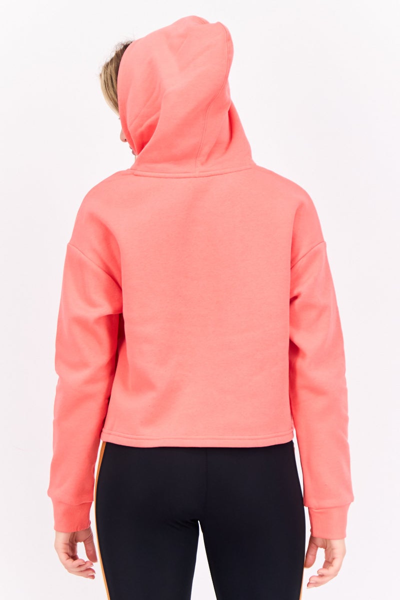 PUMA ملابس رياضية نسائية بأكمام طويلة مناسبة، خارجية، سويت شيرت، وردي - Image 3