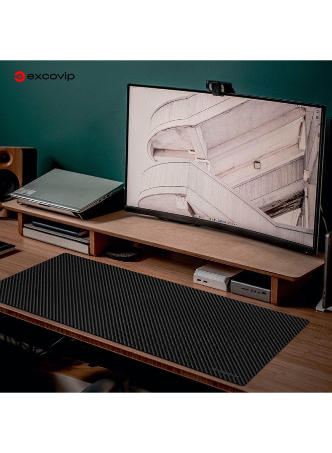 Exco Carbon Fiber Mouse Pad, Computer Desk Mat, Laptop Office Desk Pad, Large Pu Leather Texture, Double-sided Waterproof Leather, Gaming Desk Mat, Gaming Keyboard Pad 0109 - Image 5