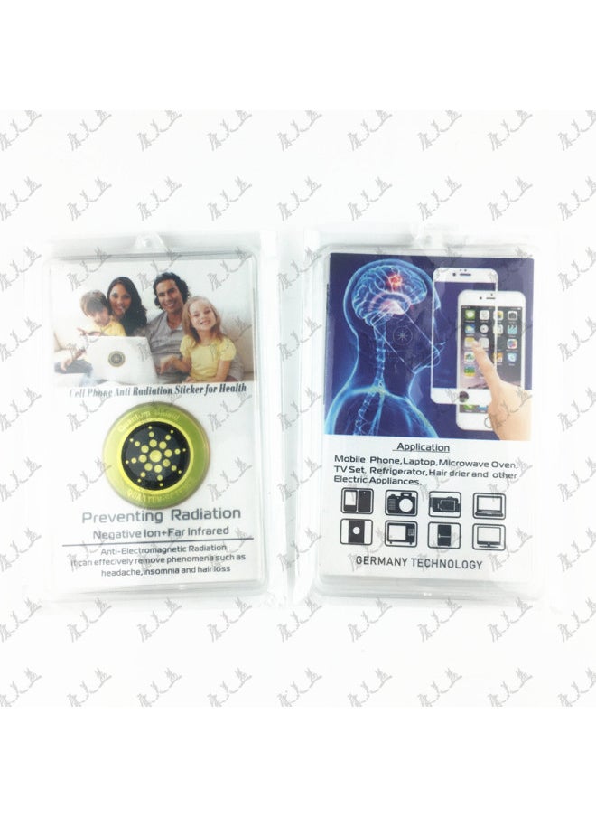Generic - Export Quality Negative Ion Silicone Radiation Mobile Phone Sticker Quantum Shield OEM Custom-Color:Silver - Image 1
