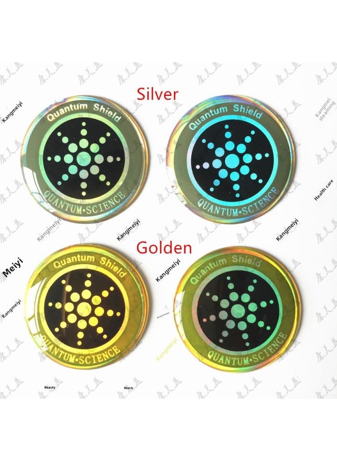 Generic - Export Quality Negative Ion Silicone Radiation Mobile Phone Sticker Quantum Shield OEM Custom-Color:Silver - Image 1