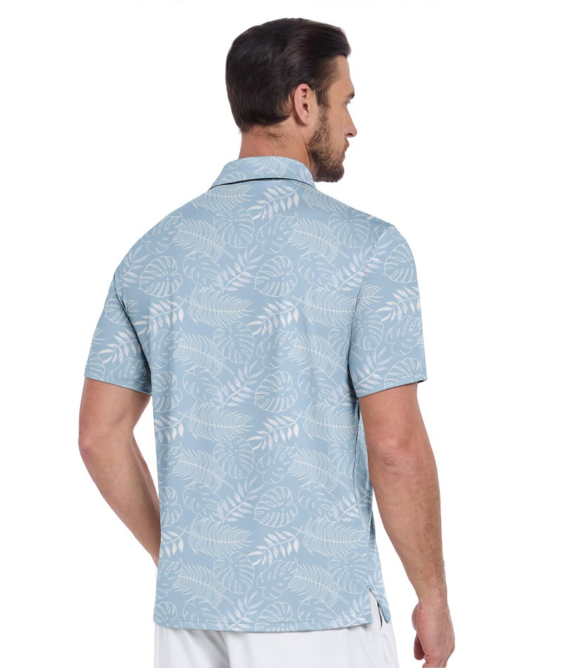 ZITY Men's Golf Shirts Short Sleeve Moisture Wicking Performance Print Patterns Casual Collared Golf Polo Shirt for Men - Image 2