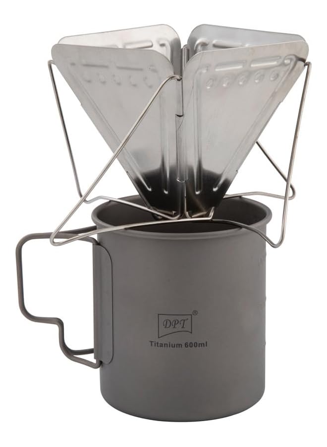 DPT specialty coffee Filter holder Silver Size 9.5 * 9.5 * 10 Cm - Image 3