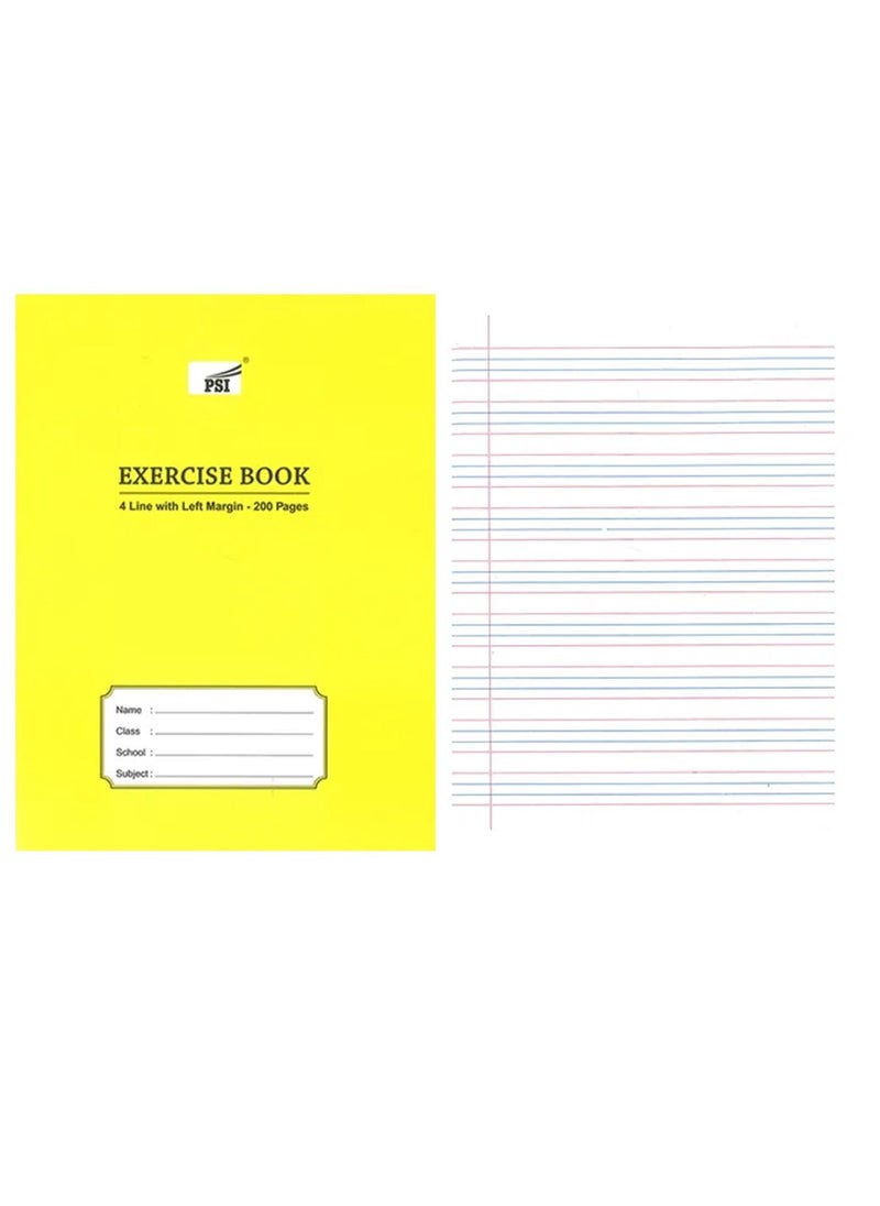 Psi - 6-Piece Exercise Note Book Four Lined 200 Pages - Image 1