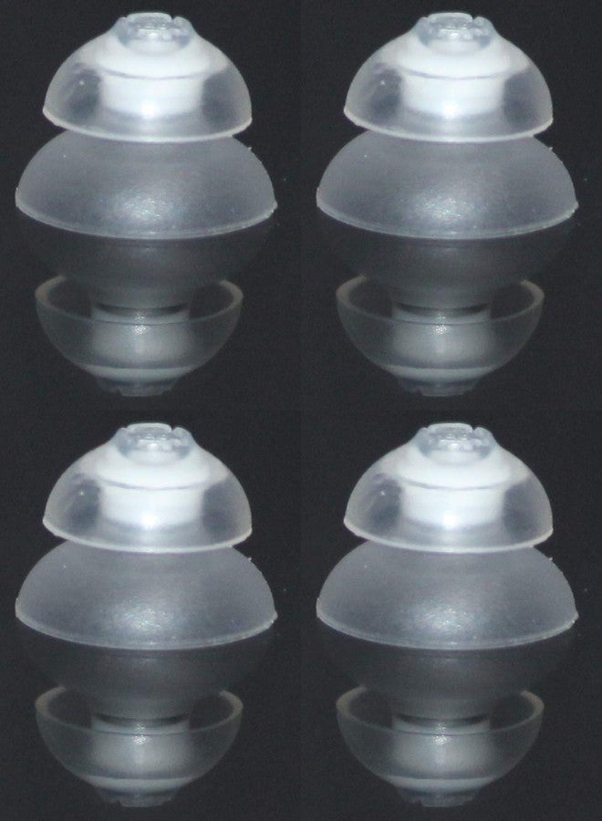 أف سي أس عبوة من 4 قبة نقر من FCS لأجهزة السمع Signia و A&M و audibene و Audio Service و HearUSA و TruHearing RIC و Instant Fit Click CIC/ITC. (قبة مزدوجة 8/10) - Image 1