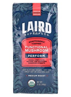 Laird Superfood Functional Mushroom Coffee Perform Ground Medium Roast 12 oz (340 g) 