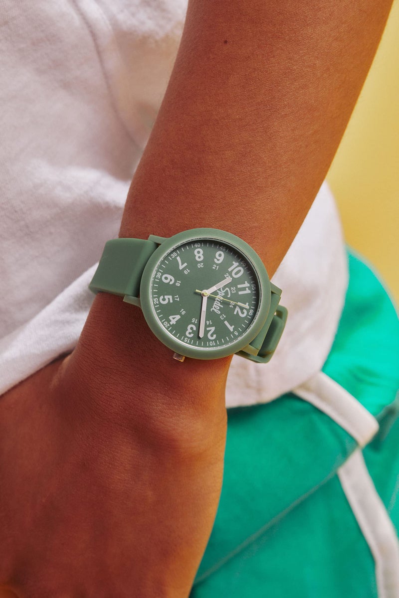Speidel Eco Color Pop Recyclable Plastic Watch with 18mm Recyclable Silicone Strap - Avocado - Image 5