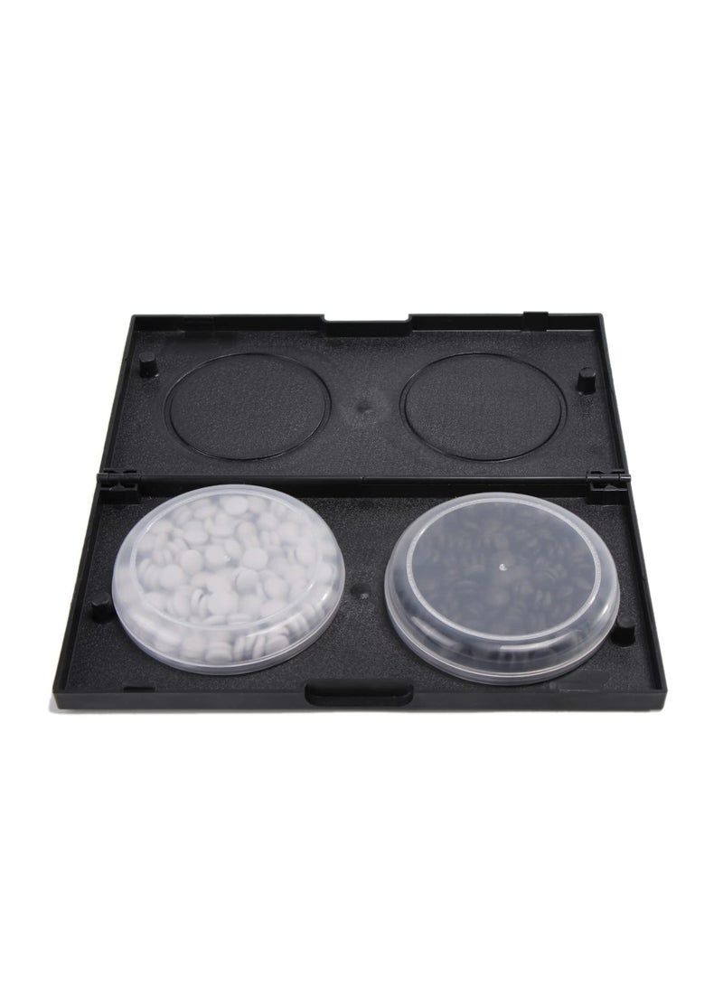 11.2 Inches Magnetic Go Game Set Travel Foldable Board Game Set with Magnetic Plastic Stones Go Game Rules for Beginner/Kids/Adults (Weiqi)