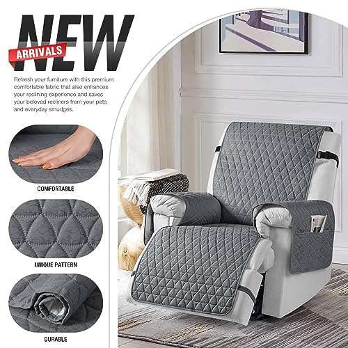 TAOCOCO 100% Waterproof Recliner Cover - Recliner Cover with Non-Slip Granule, Recliner Chair Covers with Elastic Band, Recliner Chair Covers for Reclining Chair(Dark Grey, Small-22'') - Image 5