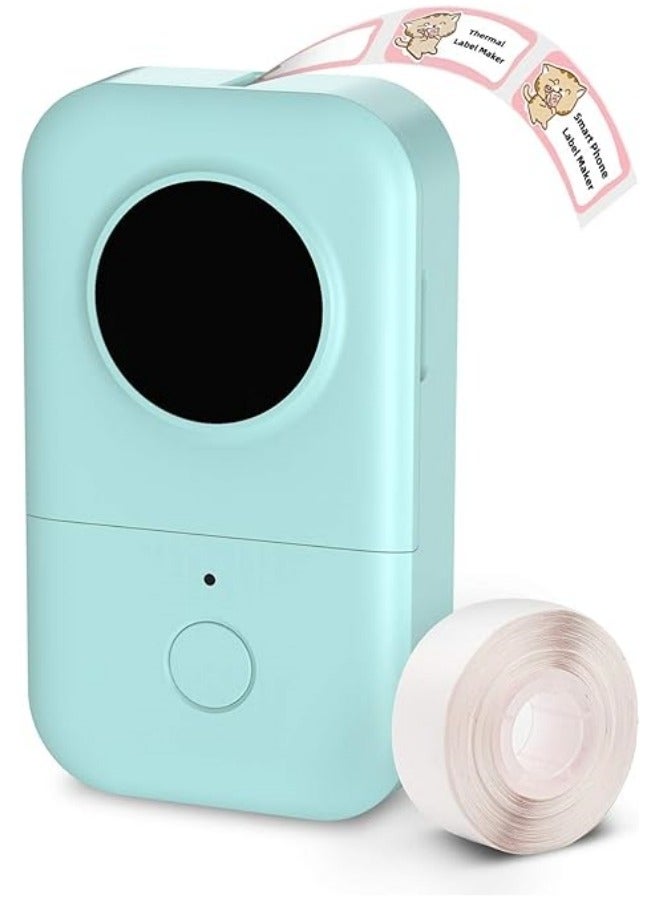 general Label Maker Machine with Tape, Portable Bluetooth Printer, Small Smart Phone Handheld Sticker Mini Labeler Multiple Templates Font Icon Easy to Use Inkless Rechargeable F Office Home - Image 1