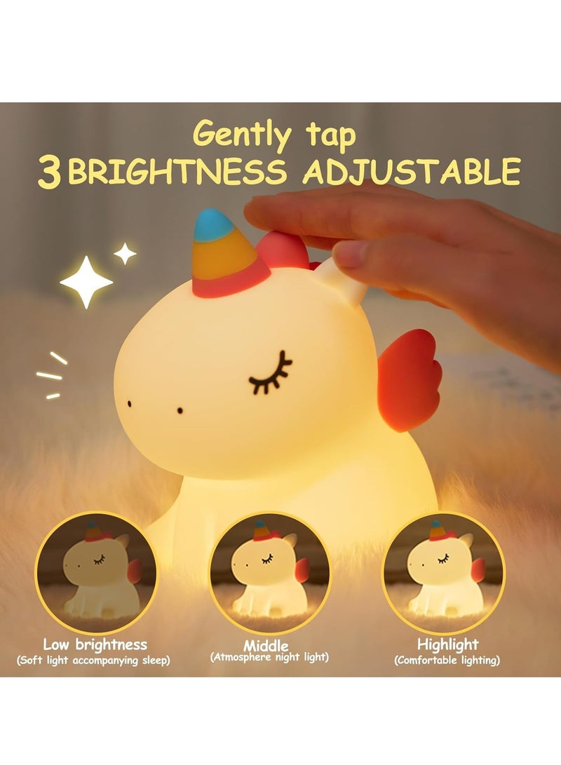 ELTRAZONE Adorable LED Rechargeable Night Light for Kids and Nursery with Remote Control, Soft Silicone Animal Design, Three Adjustable Warm Light Levels, Ideal for Breastfeeding and Bedside Use, Fun and Squishy Gift Idea for Children and Toddlers - Image 2