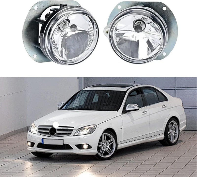Pair Left&Right Fog Lamp Assembly For Mercedes-Benz W204 W216 R230 W164 W251 C63 AMG A2048202156 A2048202256 - Image 2
