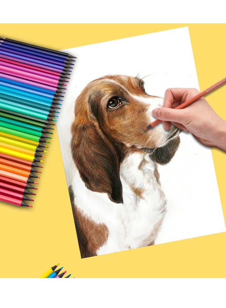 عام 48 أقلام ملونة ملونة ، قرطاسية طلاء للطلاب ، أقلام ملونة متعددة الألوان لحماية البيئة - Image 2