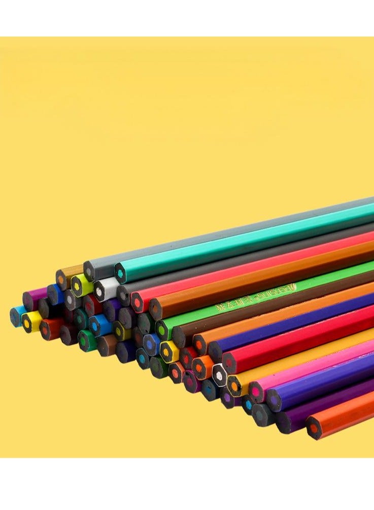 عام 48 أقلام ملونة ملونة ، قرطاسية طلاء للطلاب ، أقلام ملونة متعددة الألوان لحماية البيئة - Image 5
