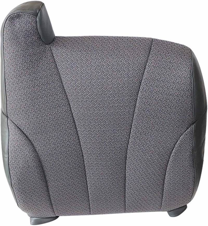 Gulf market trial optimized design FZJDSD Dark Gray Passenger Side Top Lean Back Cloth Seat Cover Compatible with Chevy Silverado 1999 2000 2001 2002 Upgraded quality - Image 2