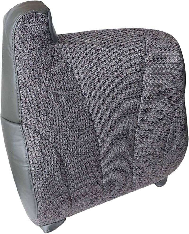 Gulf market trial optimized design FZJDSD Dark Gray Passenger Side Top Lean Back Cloth Seat Cover Compatible with Chevy Silverado 1999 2000 2001 2002 Upgraded quality - Image 3